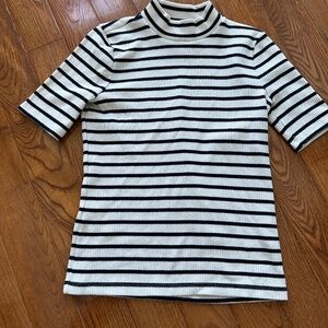 Madewell ribbed high neck top